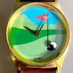 Vintage Valdawn Golfers Watch 18th Hole